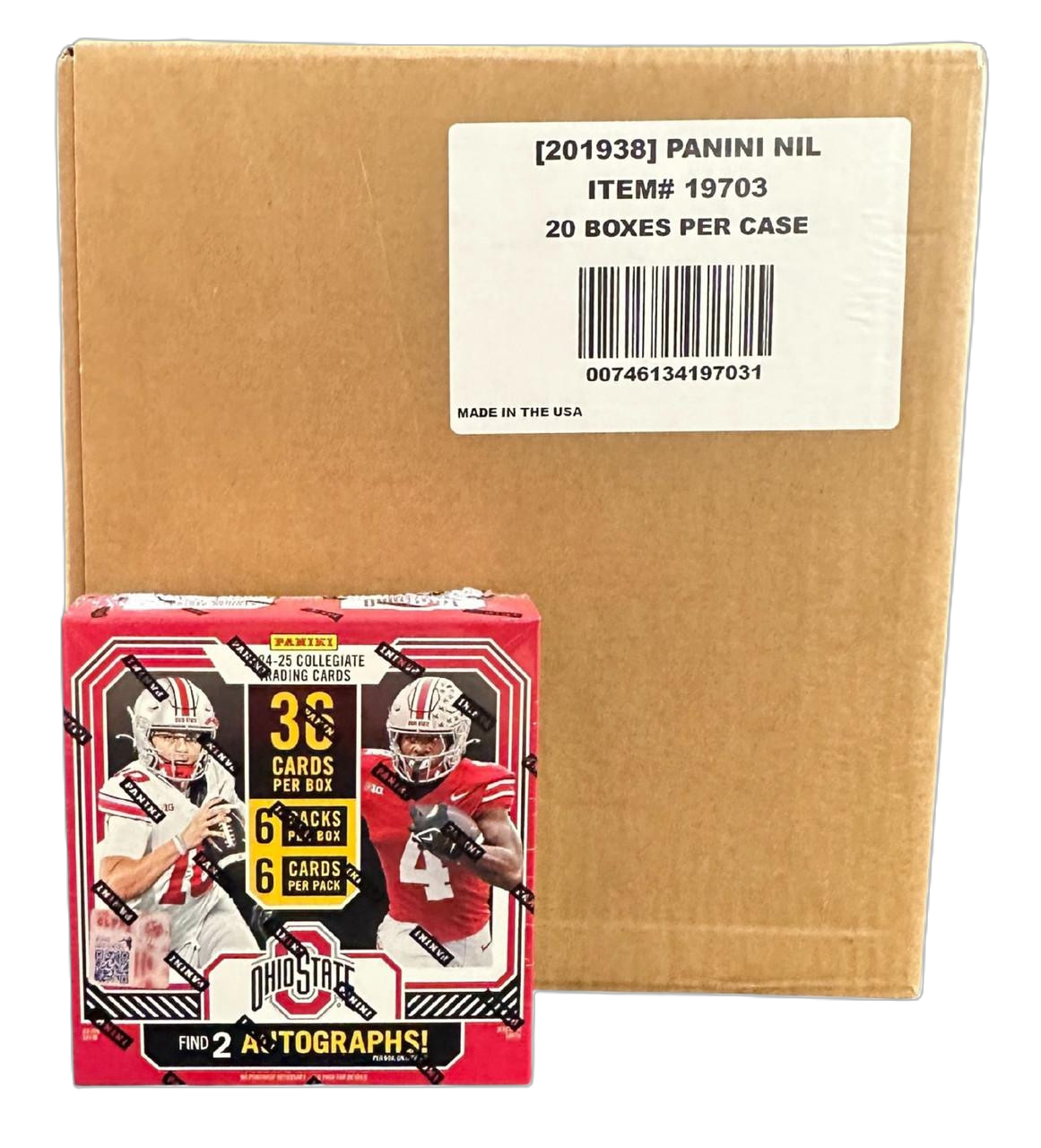2025 Panini NIL The Ohio State University Hobby 20-Box Case