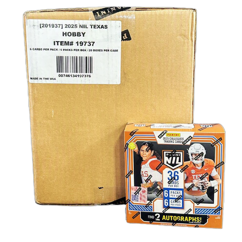 2025 Panini NIL Texas Longhorns Hobby 20-Box Case