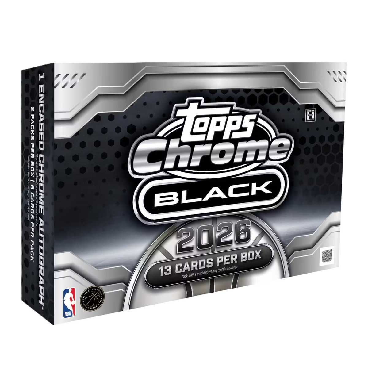 2025/26 Topps Chrome Black Basketball Hobby 8-Box Case