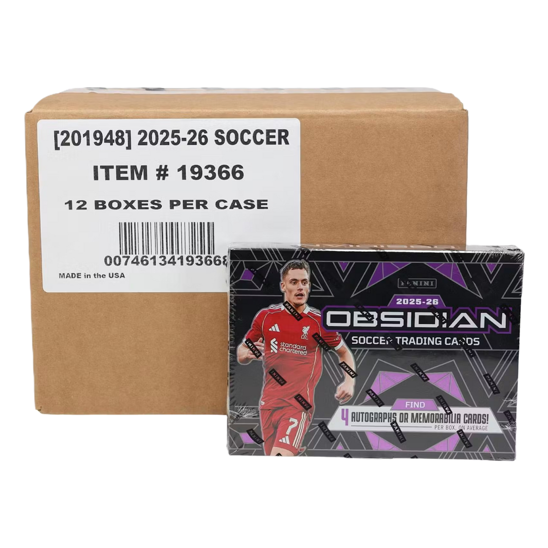 2025/26 Panini Obsidian Soccer Hobby 12-Box Case