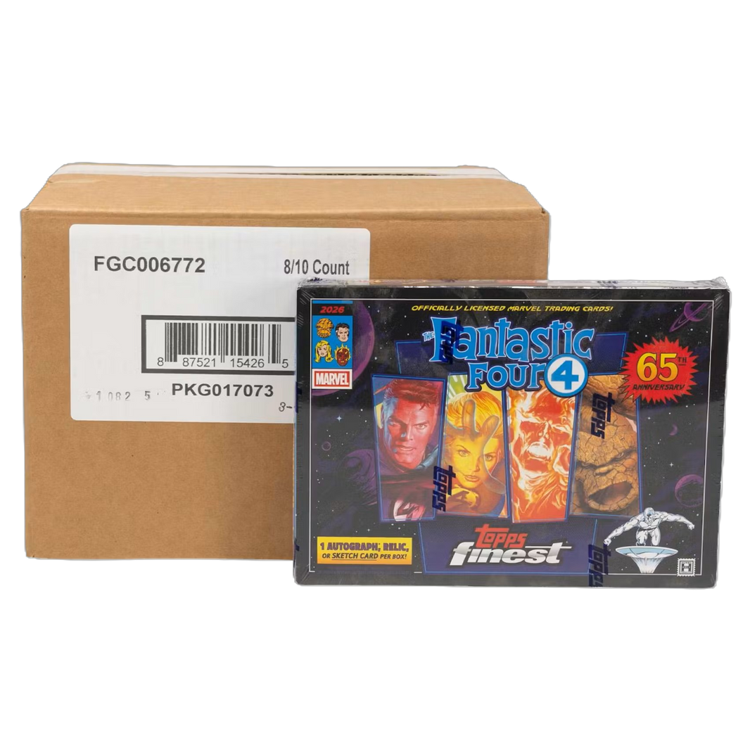 2026 Topps Finest Fantastic Four Hobby 8-Box Case