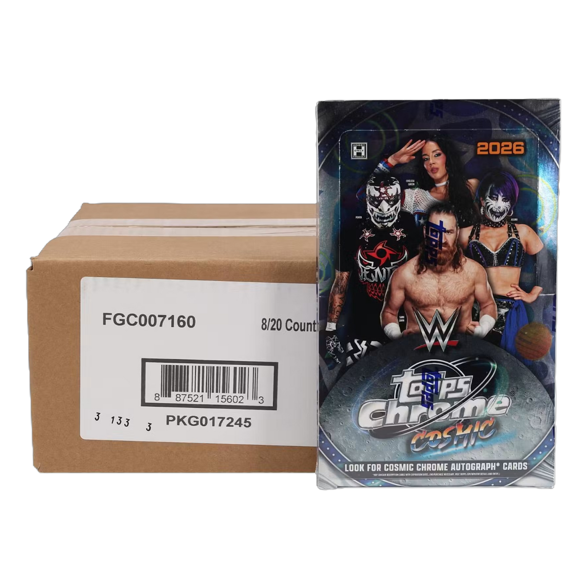 2026 Topps Cosmic Chrome WWE Wrestling Hobby 8-Box Case