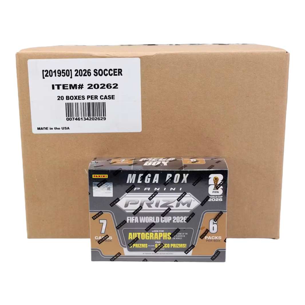 2026 Panini Prizm FIFA World Cup Soccer Hobby Mega 20-Box Case