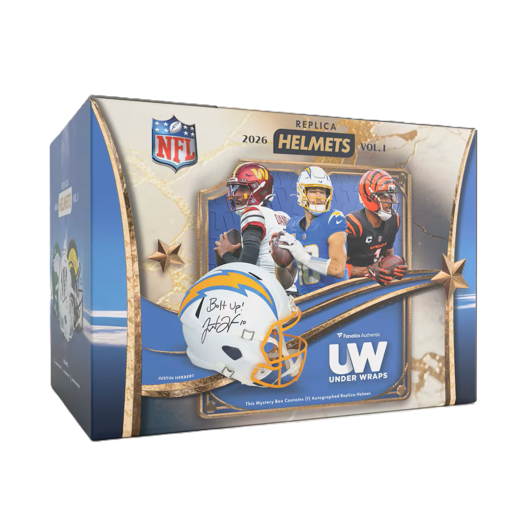 2026 Under Wraps Autographed NFL Replica Helmets Volume I - Single Mystery Box