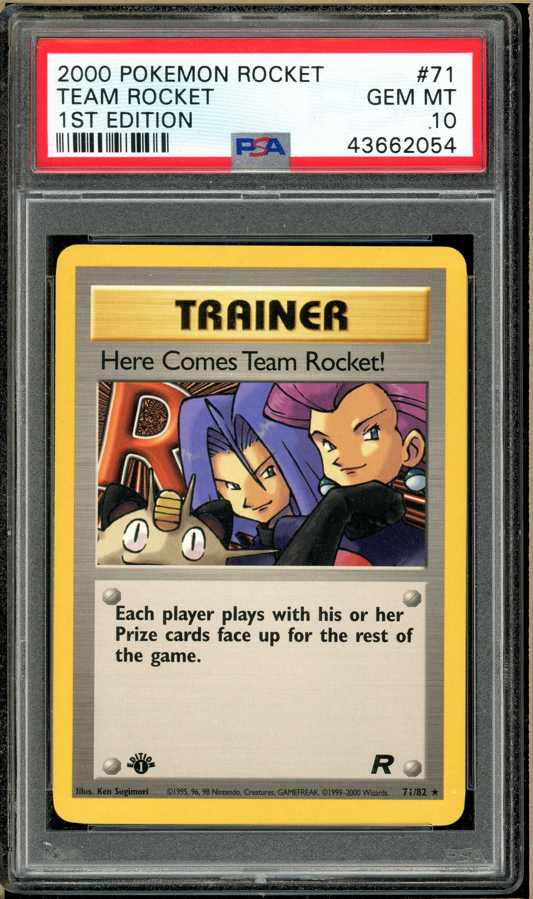 Pokémon - Team Rocket - Team Rocket 1st Edition #71 PSA 10