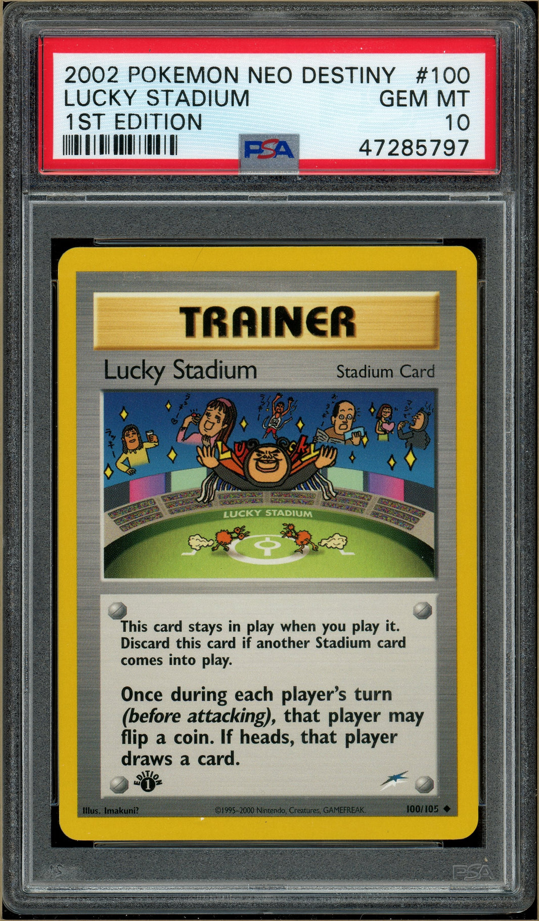 Pokémon - Lucky Stadium Neo Destiny 1st Edition #100 PSA 10