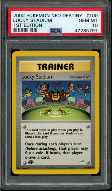 Pokémon - Lucky Stadium Neo Destiny 1st Edition #100 PSA 10