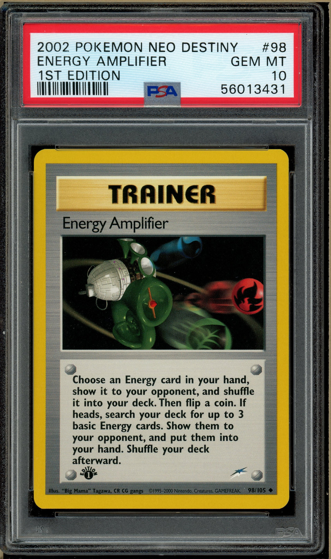 Pokémon - Energy Amplifier Neo Destiny 1st Edition #98 PSA 10