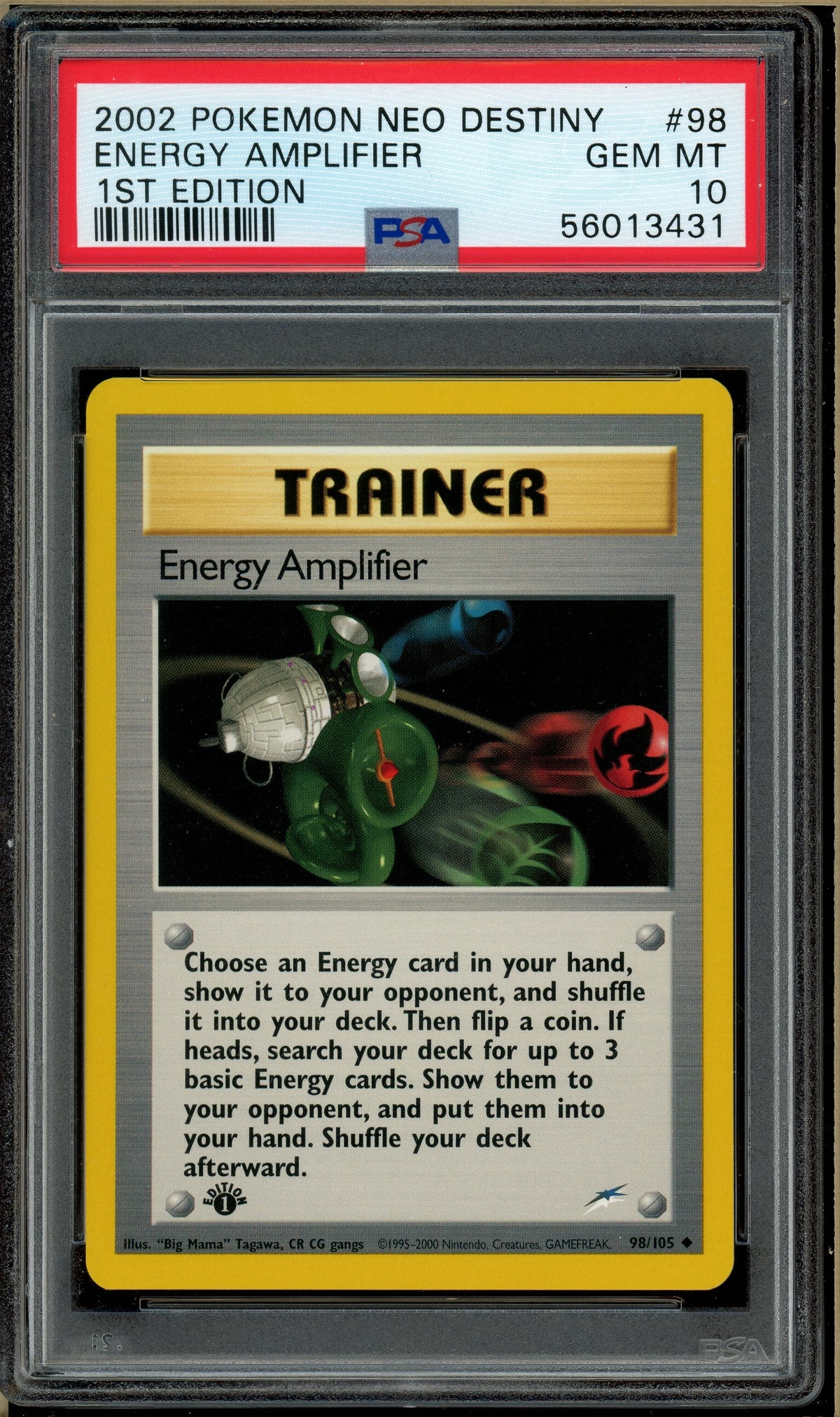 Pokémon - Energy Amplifier Neo Destiny 1st Edition #98 PSA 10