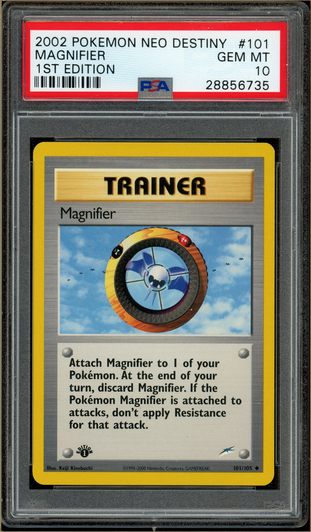 Pokémon - Magnifier Neo Destiny 1st Edition #101 PSA 10